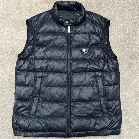 prada body warmer ebay|prada gilet men's.